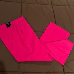 NWT J Crew Kelsey flare pants Radiant fuchsia size 4